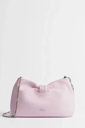 小碼 Dior Bow 手袋 夢幻粉紅色羊皮
