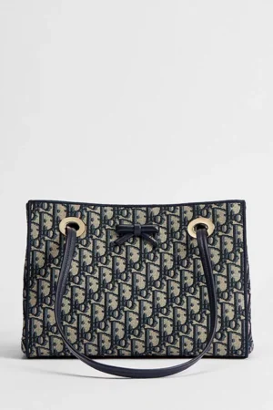 小碼購物袋 藍色 Dior Oblique 緹花